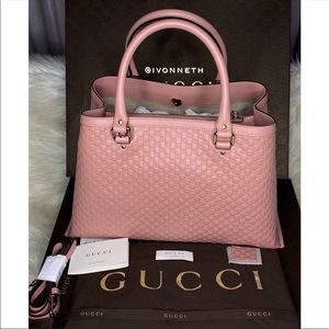 Beautiful Pink Gucci GG leather Bag